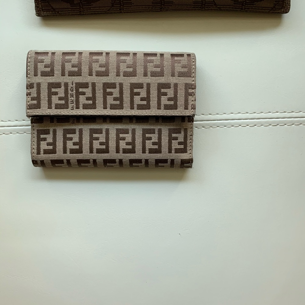 Fendi tri fold wallet